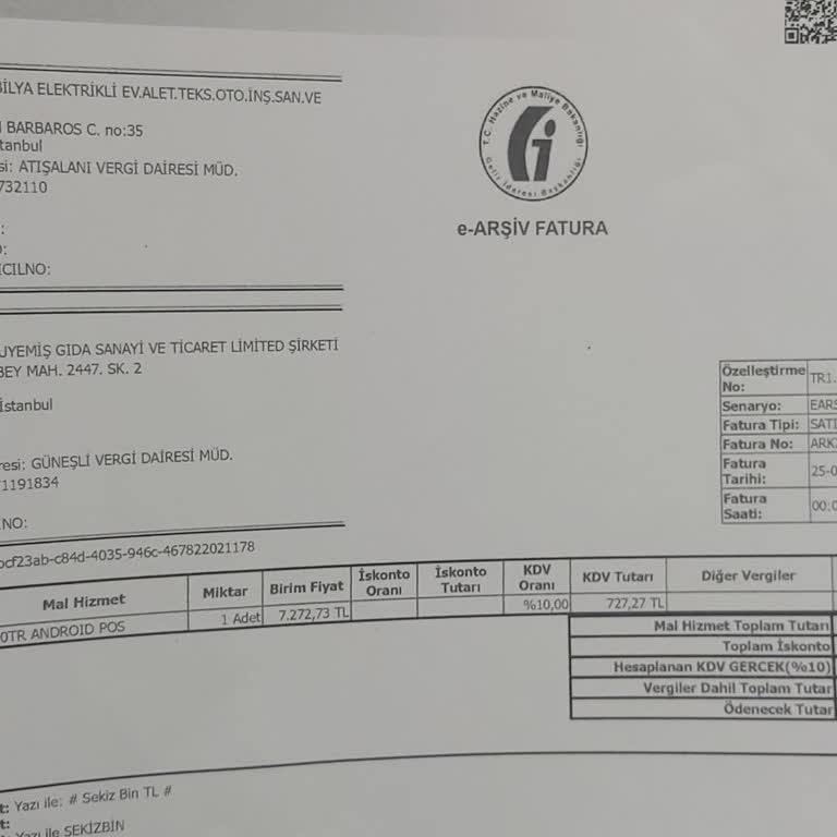 Beko Android Yazarkasa Pos