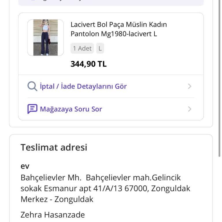 Madmext Para İadesi Yapılmadı