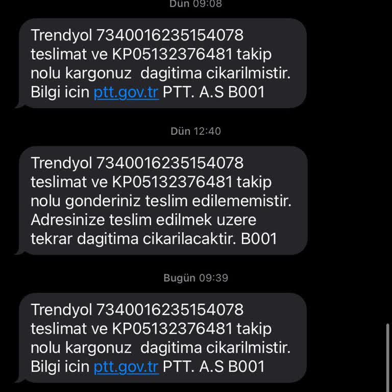 PttAVM PTT Kargo Adrese Teslimat Yapmıyor