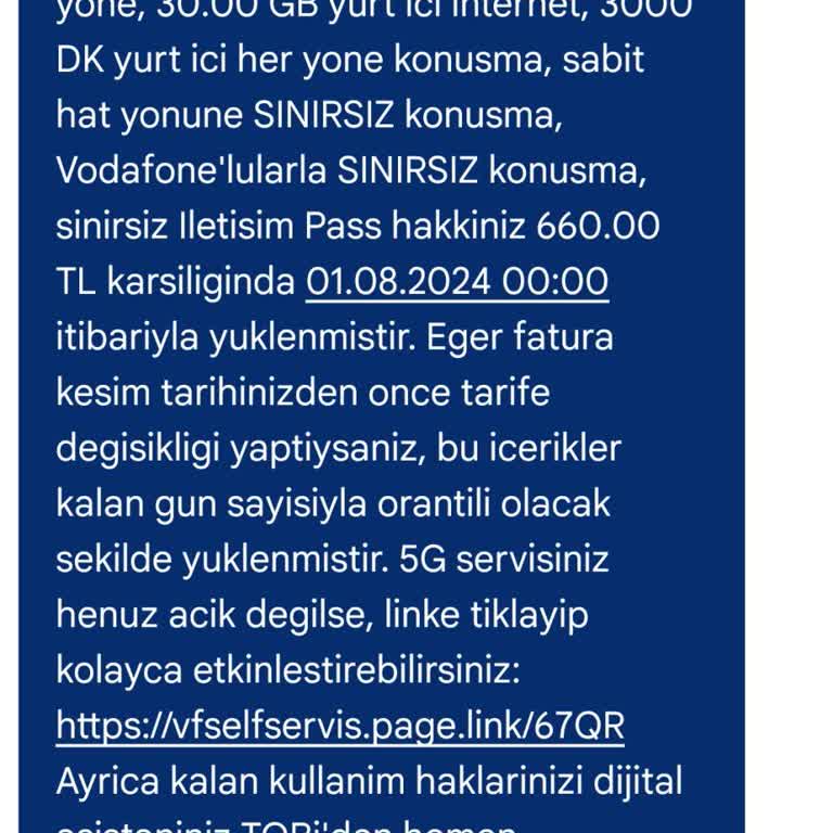 Yıllardır Ailecek Kullandığımız Vodafone 'nun Fiyat Artışı!