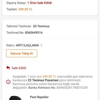 Trendyol Çok Kötü Bir Deneyim Yaşattığın İçin Teşekkürler!