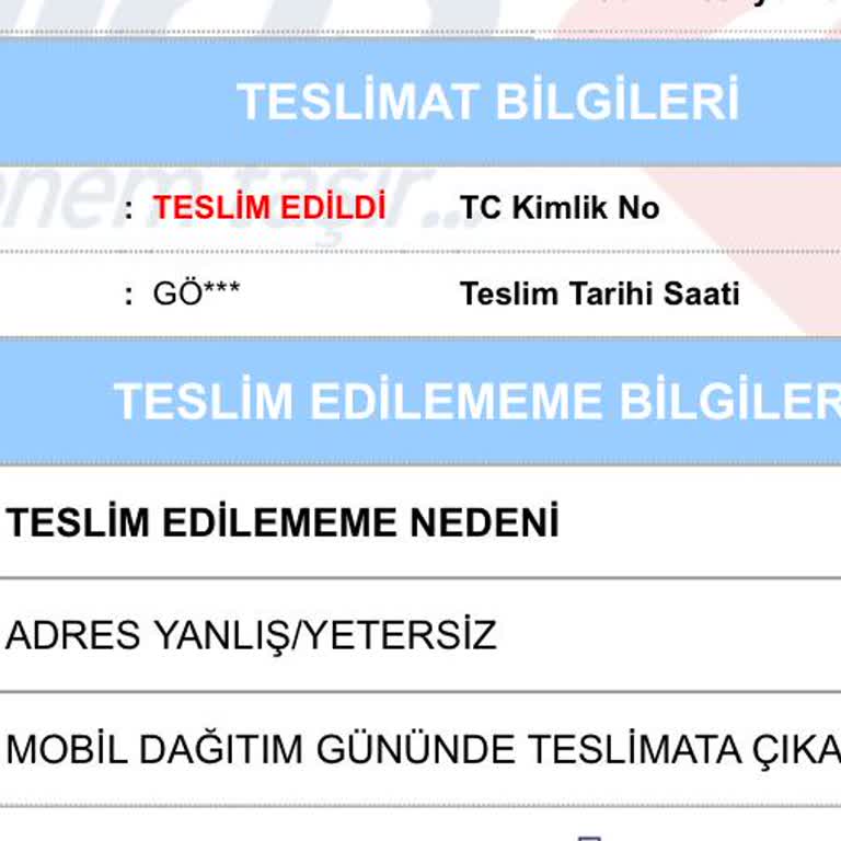 Aras Kargo Teslim Edilmeyen Paket