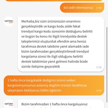 Trendyol Ve Optizen Optiğin Sorumsuzlukları Ürüne El Konulması