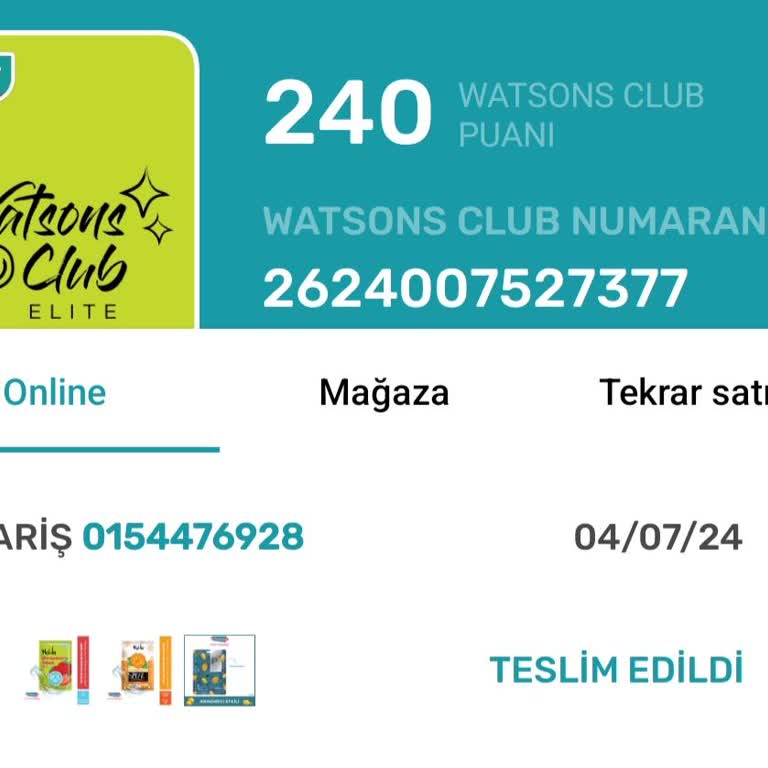 Watsons Hediye Puan Sorunu