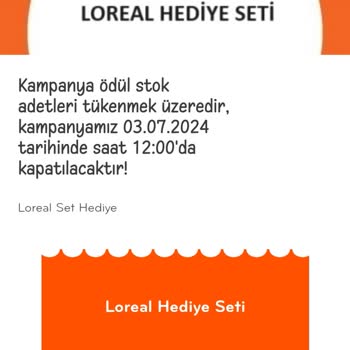 Çek Kazan Geciken Loreal Hediye Seti Ve Yetersiz Müşteri Desteği