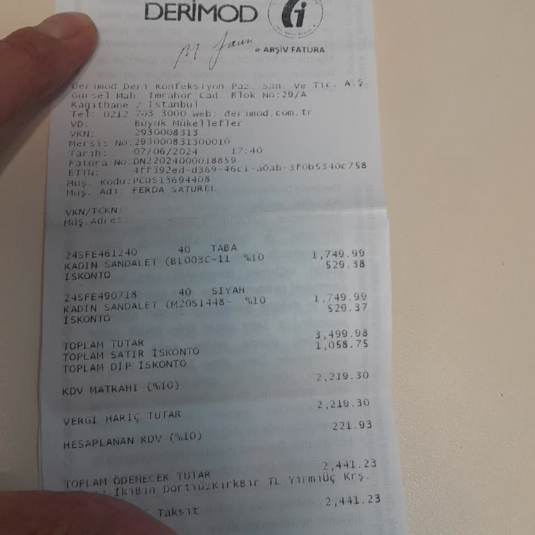 Derimod 1.5 Ayda Elimde Kalan Sandalet