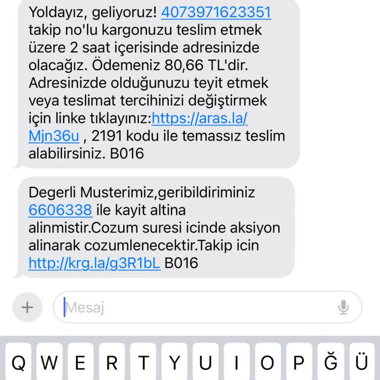 Sipariş Verirken Aras Kargo'yu Gönderici Firma Görürseniz Bir Daha