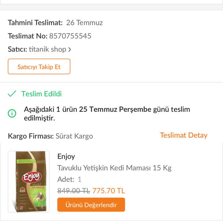 Trendyol Yanlış Ürün Gönderimi Ve Yetersiz Müşteri Hizmeti