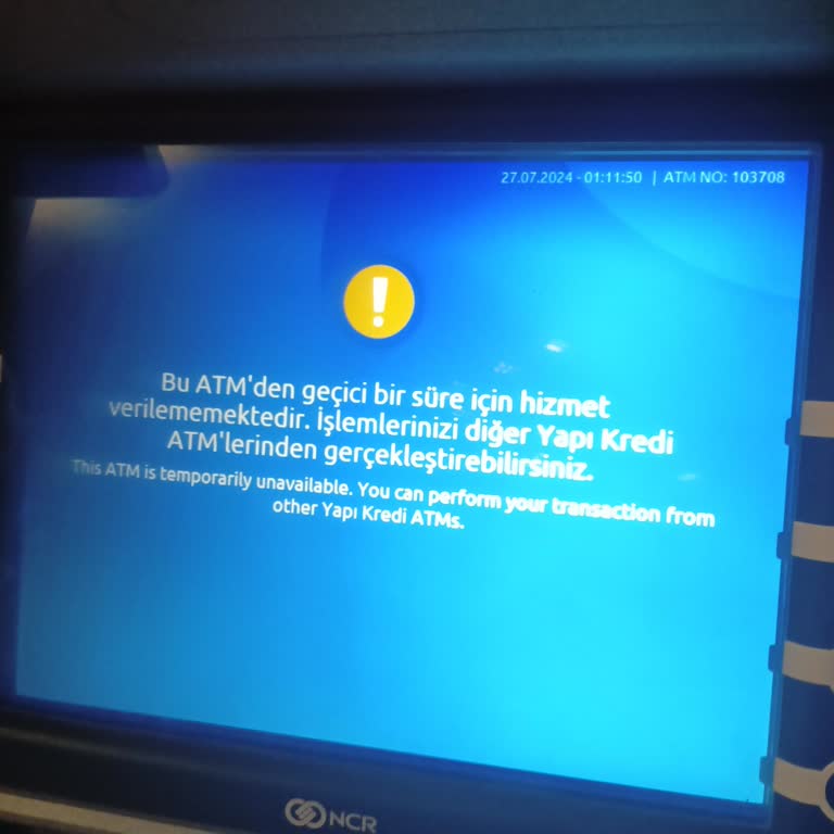 Yapı Kredi Bankası Hesabımdan Para Gitti Ama ATM Paramı Vermedi