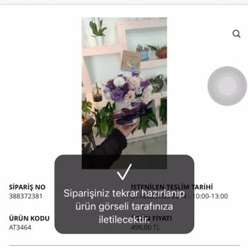 Çiçek Sepeti Eksik Ürün Görselle Alakasız Ürün