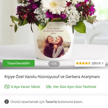 Çiçek Sepeti Eksik Ürün Görselle Alakasız Ürün