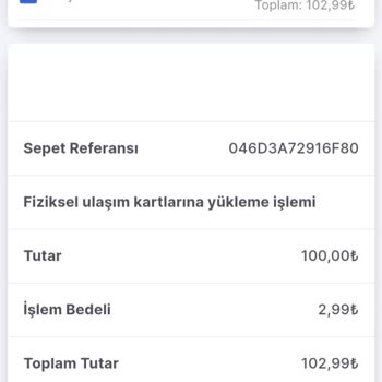 ABB - Ankara Büyükşehir Belediyesi Ego Kart Yükleme İşlem Komisyonu