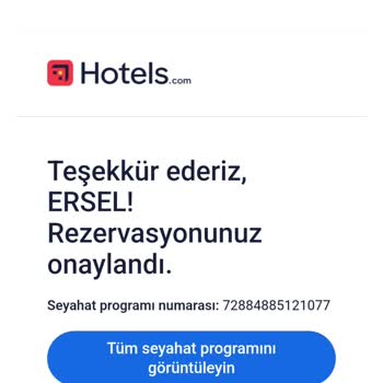 Hotels.com Kartımdan 2 Kere Ücret Çekildi İade Edilmedi.