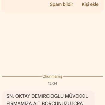 Hatalı İcra Bildirimi: Metka Hukuk Firmasından Yanlış Mesaj