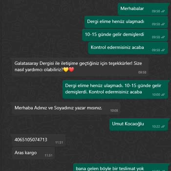 GS Store Ödemesini Yaptığım Dergimi Göndermiyor