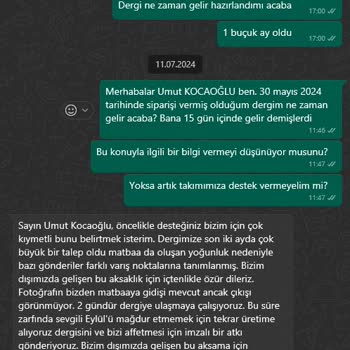 GS Store Ödemesini Yaptığım Dergimi Göndermiyor