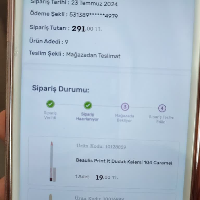 Gratis Siparişim Bir Haftadır Hazırlanıyor