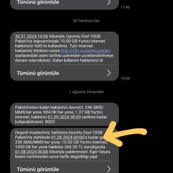 Vodafone Kullanmadığım Paketi Bana Ödetiyor
