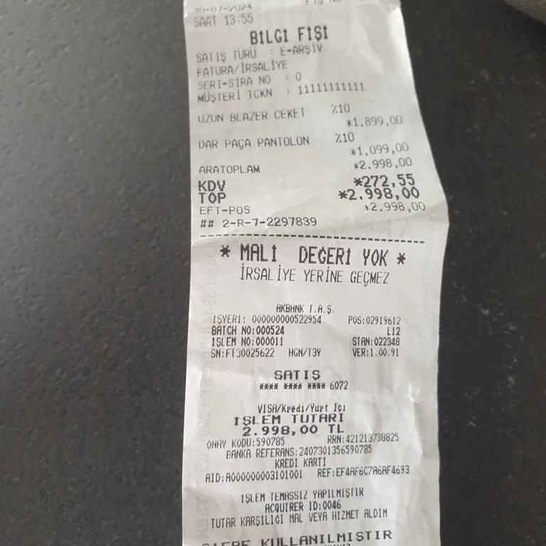 Chima Karta İade Sorunu