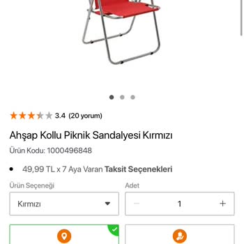 Koçtaş Vasat Kamp Sandalyesi!