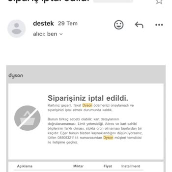 Dyson Aylardır Kırılan Parçanın Teminatı Yapılmıyor