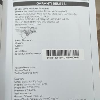 Karaca Züccaciye Karaca Yetkili Servis İşini İyi Yapmıyor