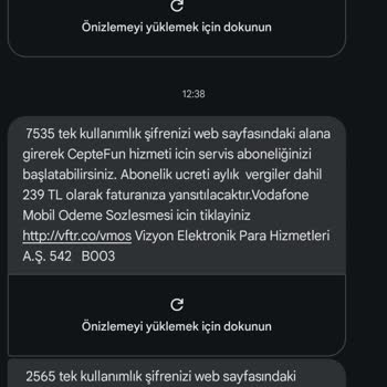 Vizyon Elektronik Para Vizyon Elektrik Para Hizmetleri A. Ş Ceptefun Portfun Şikayet