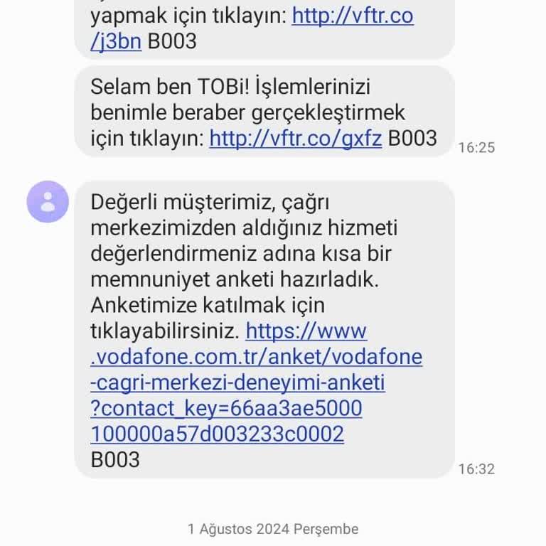 Vodafone 20 GB İptali