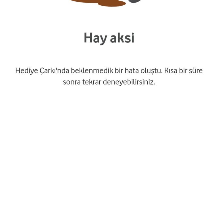 Vodafone Hediye Çark Problemi