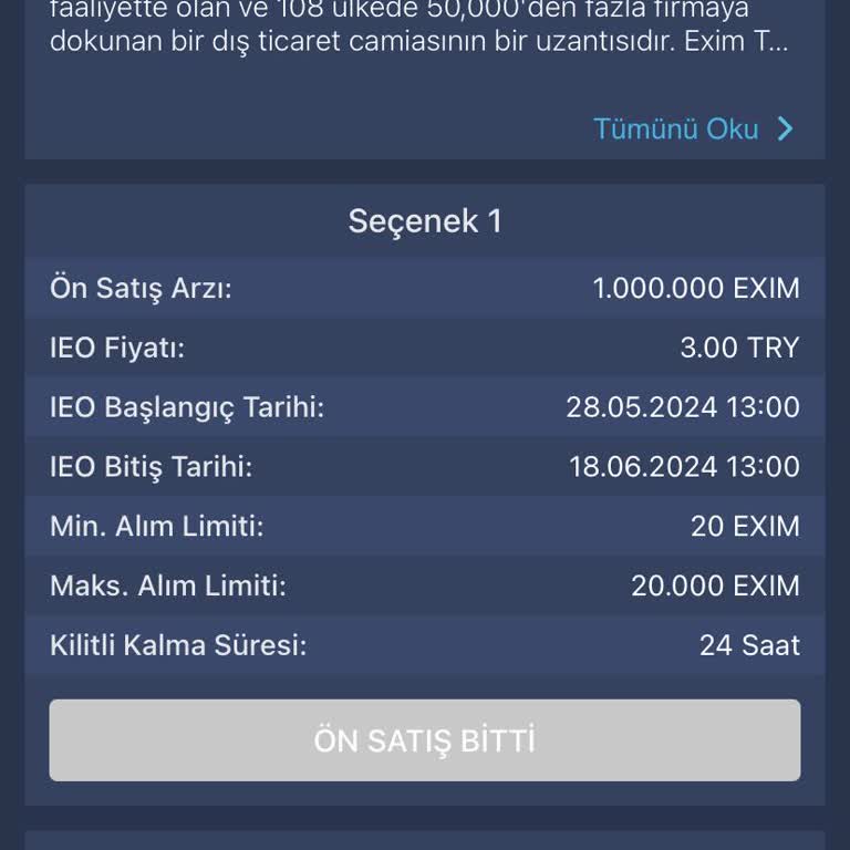 Bitexen Ön Satış Sürecinde Yaşanan Sorunlar