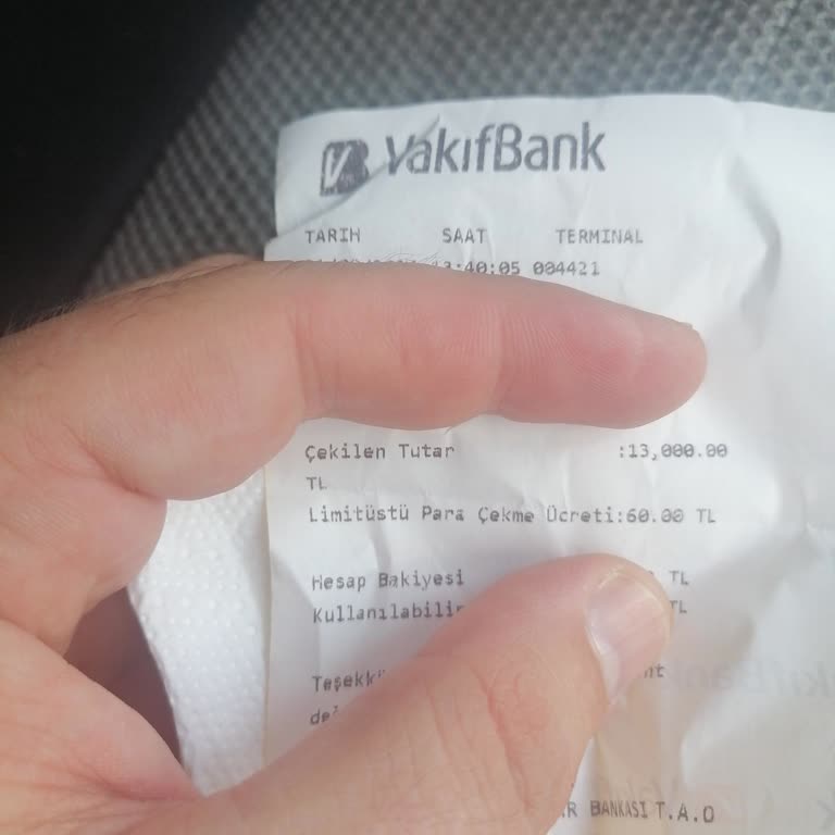 VakıfBank ATM Fazla Komisyon Çekimi