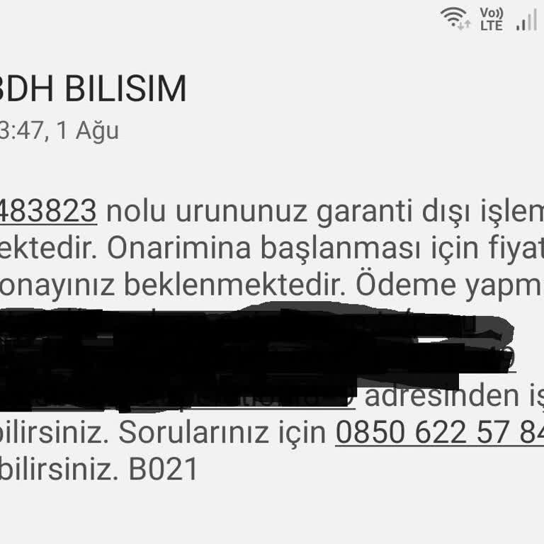 BDH Bilişim Destek Hizmetleri Samsung A23 Marka Telefonumun Garantisi Dışı İşlem Görmesi