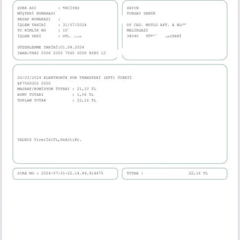 Garanti BBVA Komisyon Adı Altında Bilgim Dışında Para Kesiyor