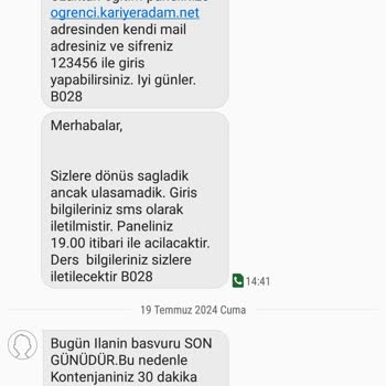Kariyer Adam İş Değil Kurs Yanıltıcı Reklam Paylaşımı, Paramı İade Et!