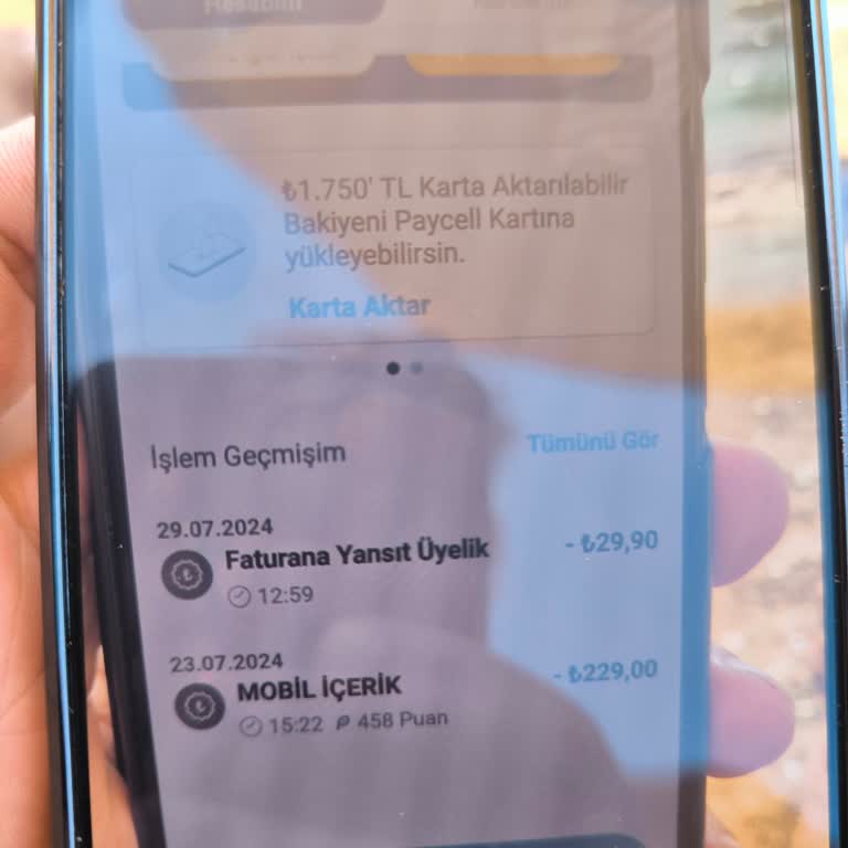 Paycell Vizyon Mobil Haksız Para Çekmiş