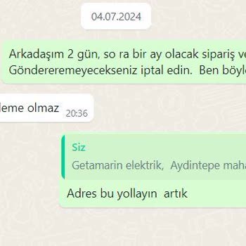 Kalitek Damla Sulama Sistemleri, Aldığım Ürünü 55 Günde Kargolamadı.