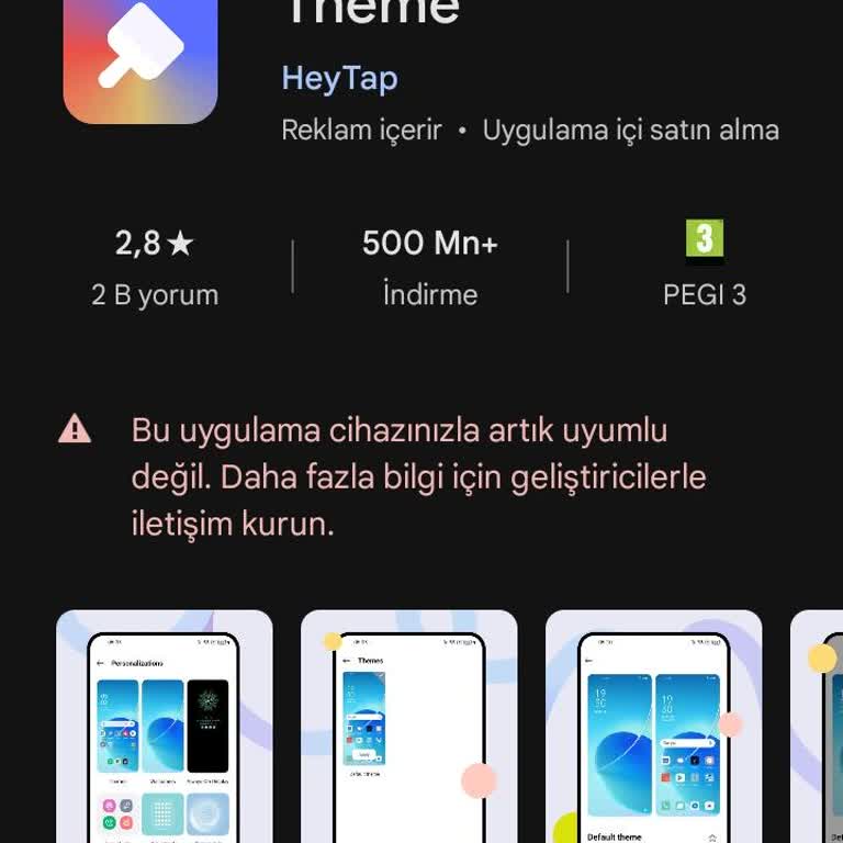 Oppo Tema Mağazası Sorunu