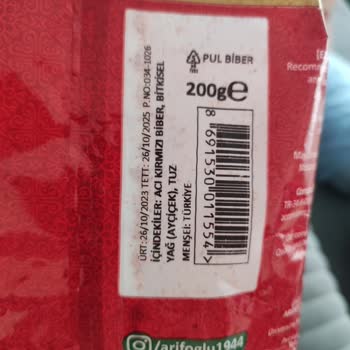 Arifoğlu Pul Biber Acı Değil