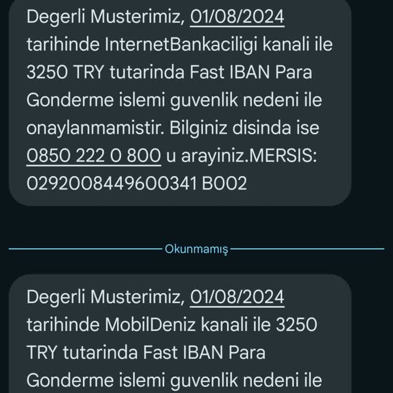 Denizbank Mobil Uygulama Para Transfer Sorunu