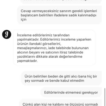Gardrops Editörlerin Haksız İadesi