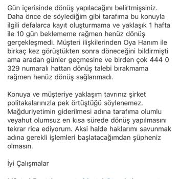 Touristica İademi Vermiyor. Telefonlara Dönüş Sağlamıyor.