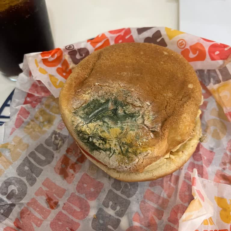 Burger King'ten Sipariş Ettiğim Hamburger Küflü Geldi...