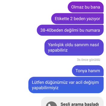 Tonya Butik İlgilenmiyor Değişim Var Dedi Cevap Vermiyor Şimdi De