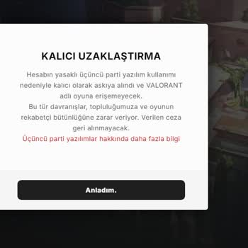 Valorant Haksız Yere Ban