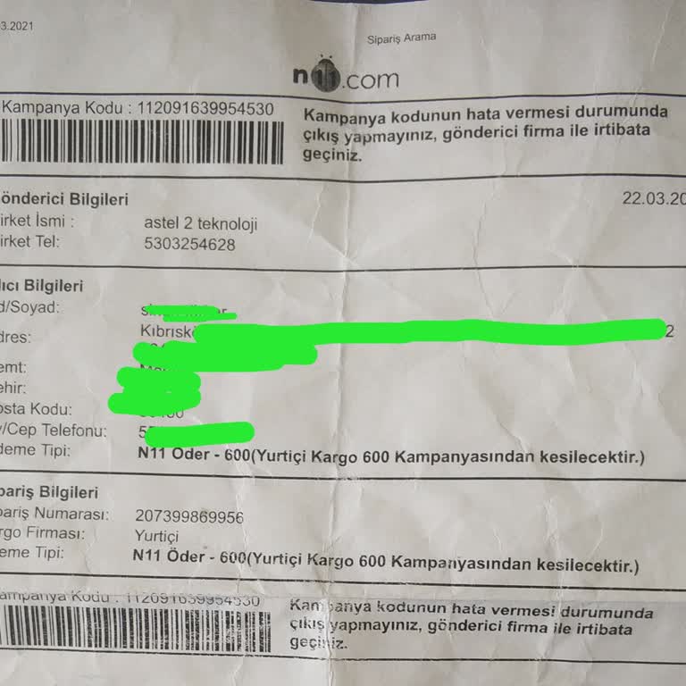 N11 Ve Astelteknoloji 2 Mağduriyeti