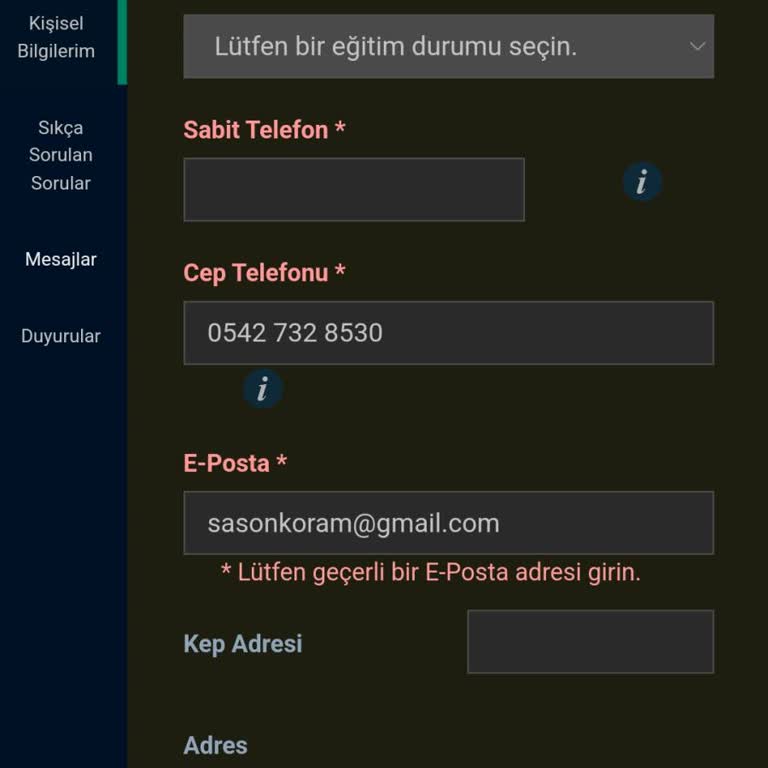 Tüketici Hakem Heyetleri E Posta Adresi Sorunu