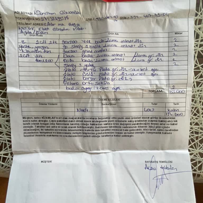 Nizamlar İstikbal ÜMRANİYE/NİZAMLARIN Parasını Alıp Göndermediği Ürünler!