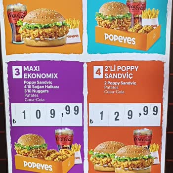 Popeyes Ekonomik Menülerde Tavuk Yok, Patatesler Yanık