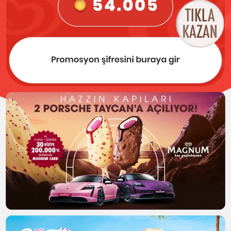 Magnum Algida Kazan Puan Kullandırmıyor