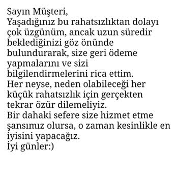 Calvin Klein Para İadesi Edilmedi